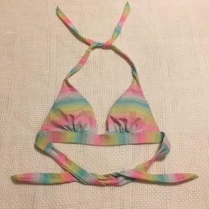 Rainbow Victorias secret bikini top size M